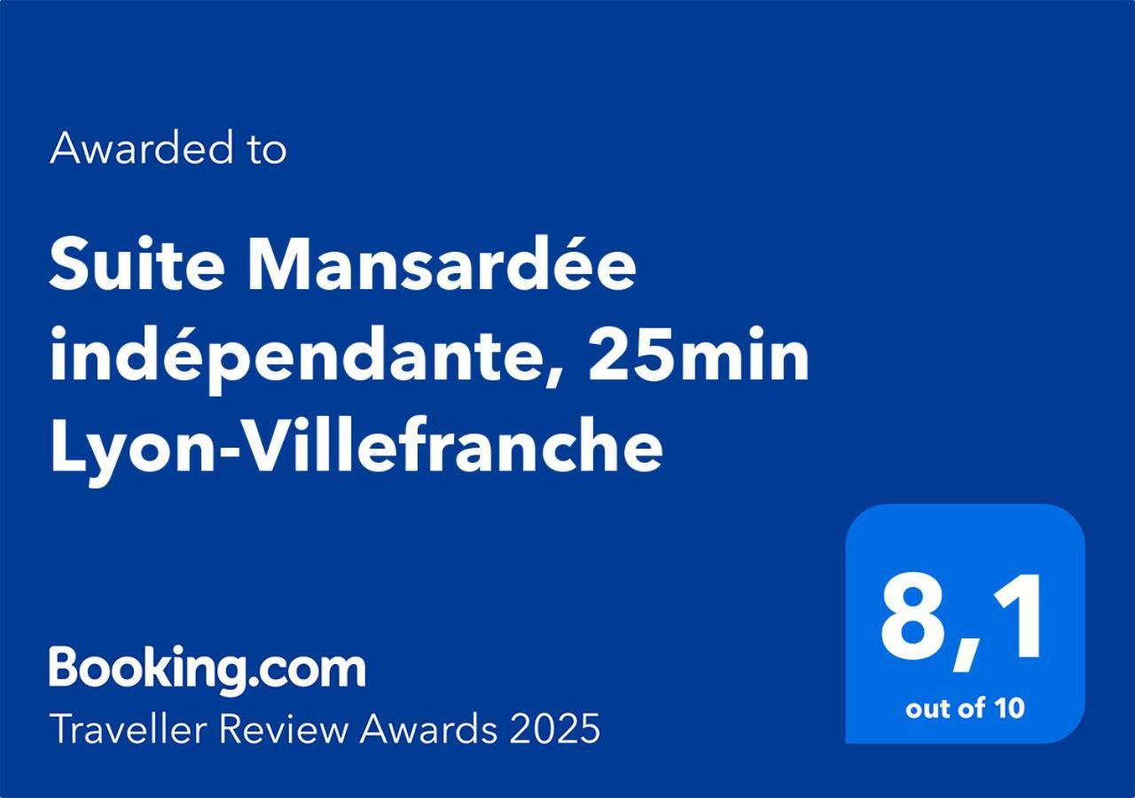 Suite Mansardee Independante, 25Min Lyon-Villefranche Chazay-d'Azergues Eksteriør billede